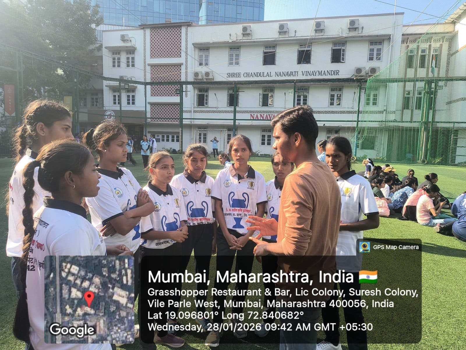 Design students at the Box Cricket Tournament 2026 at Nanavati Women’s College, Vile Parle, Mumbai